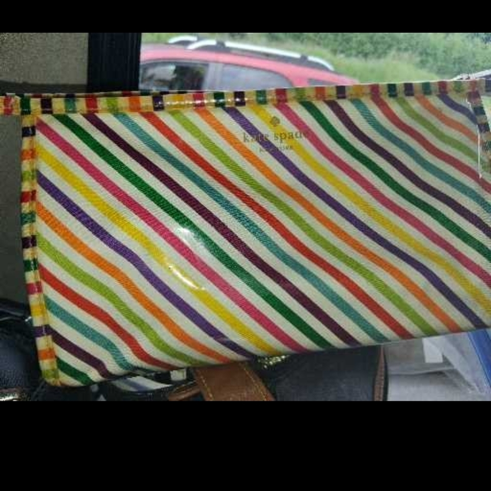 Kate Spade Colorful Striped Key Holder